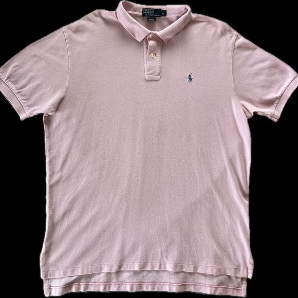 POLO Ralph Lauren Men's Pink Cotton Mesh/Piqué Knit Polo Shirt - Classic Fit XL - Picture 2 of 6